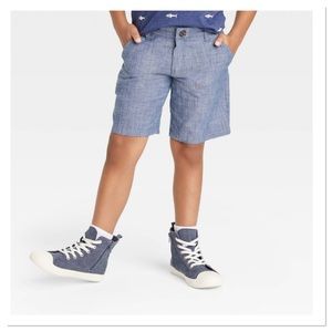 Boys Flat Front Chambray Shorts Cat & Jack